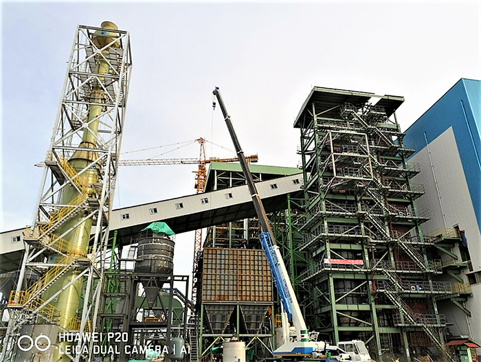 越南正隆平陽(yáng)造紙責(zé)任有限公司CLVP 1號(hào)廢渣爐安裝工程